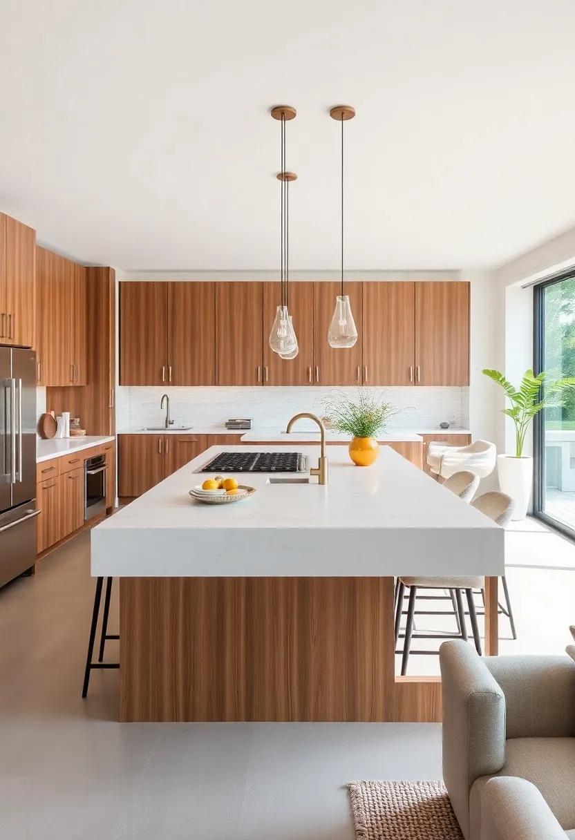 Incorporate a Kitchen Island: A stylish kitchen ⁣island can serve as a ⁤focal point while⁢ providing ⁤extra ⁤prep space and informal dining options
