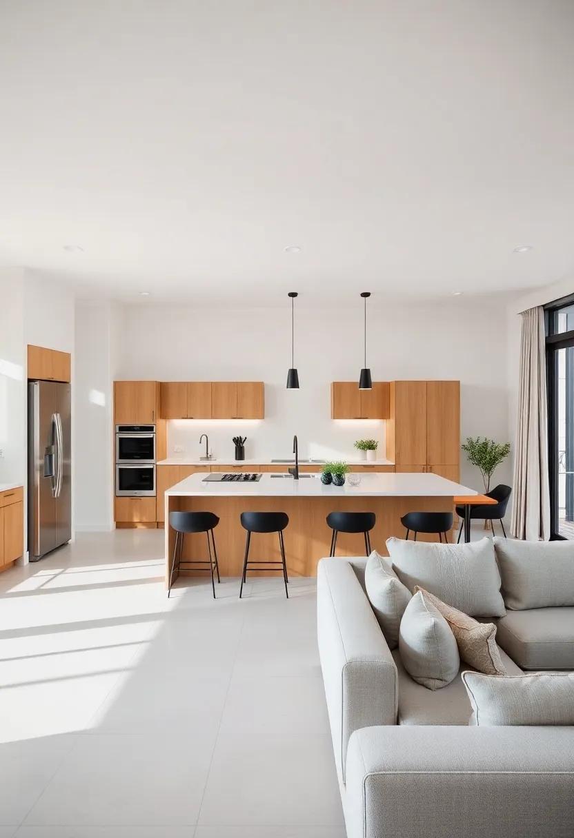 incorporate Tech: Smart appliances and integrated sound systems can enhance functionality and‌ modernize your ​open concept lifestyle
