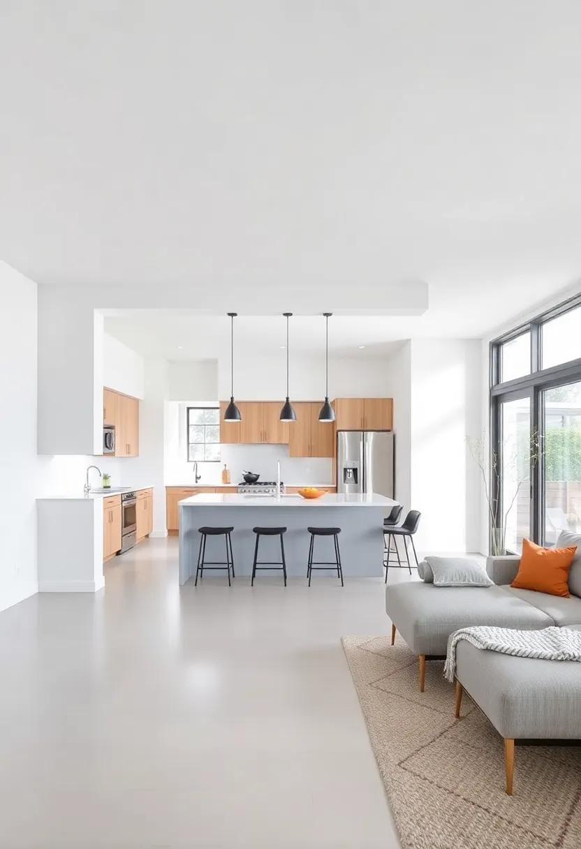 Use Open Pass-Throughs: consider​ architectural features like pass-throughs or⁣ cutout windows between spaces ⁢to maintain connection ​while ⁣defining uses