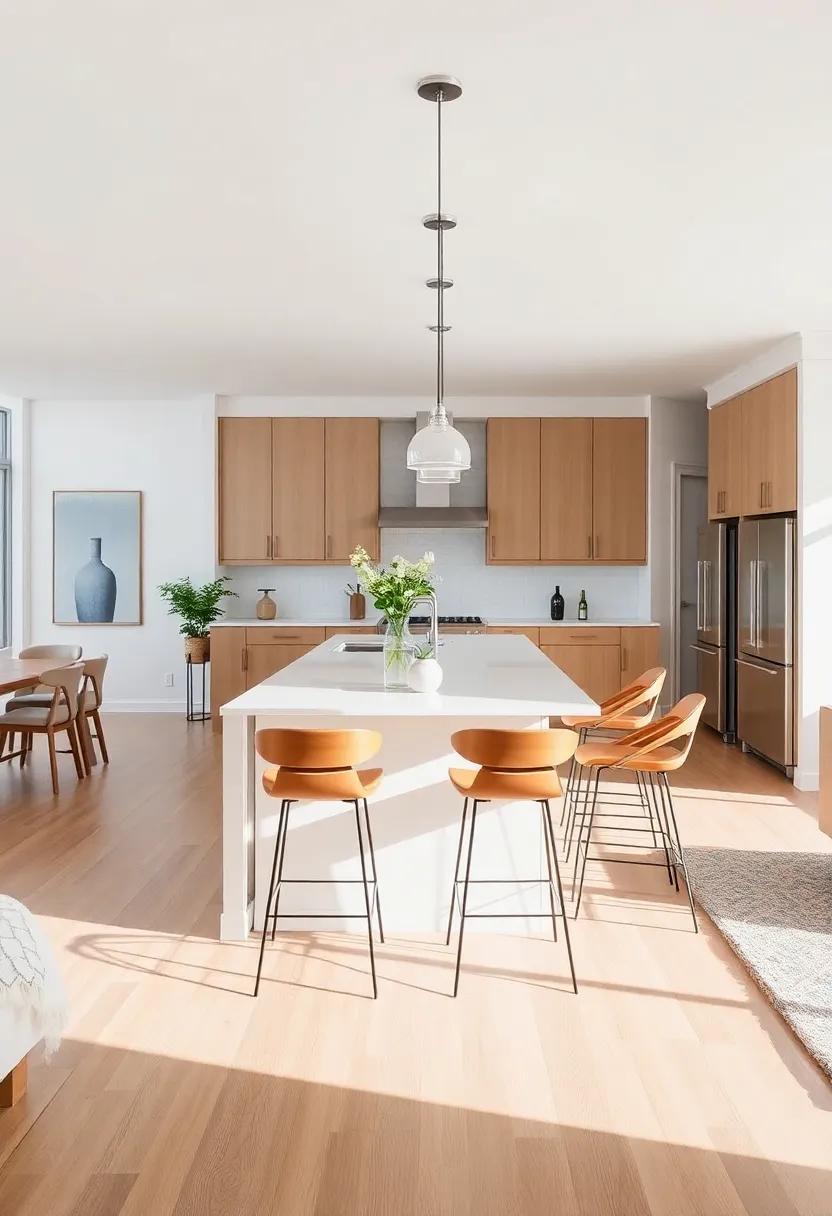 Incorporate Bar ⁢Seating: Add ‍bar stools ‌at your kitchen island to‍ create a casual dining area and foster⁣ social interactions