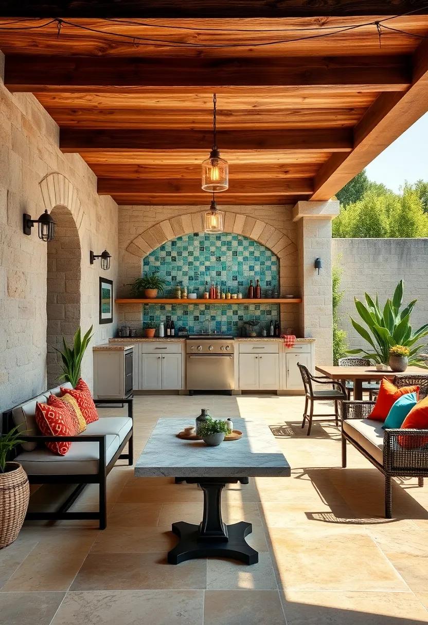 Mediterranean Magic: Inspired by the ⁢azure⁢ seas of ⁢the Mediterranean, this bar features tiled ⁣mosaics and⁤ vibrant splashes ‍of color, creating an inviting space for leisurely lunches