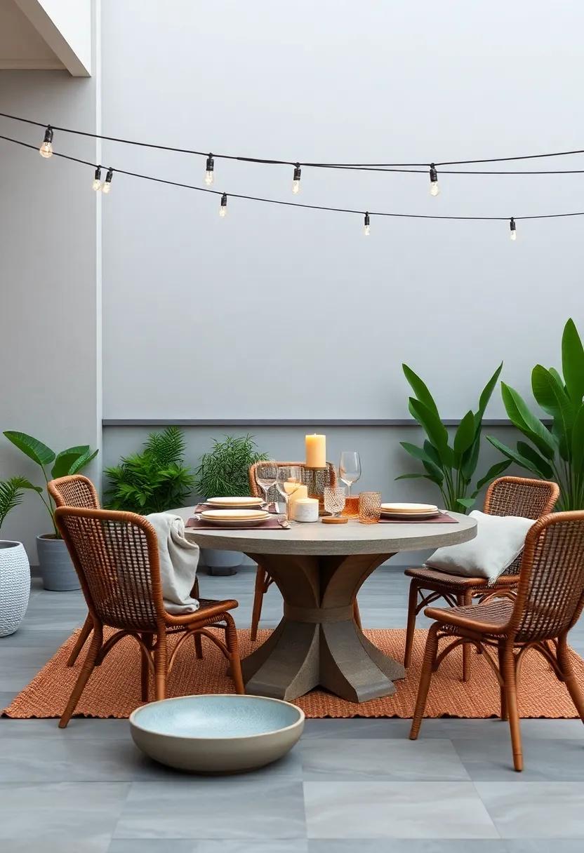 Creating a Cozy atmosphere with Textured Tableware‌ for Your Patio Retreat