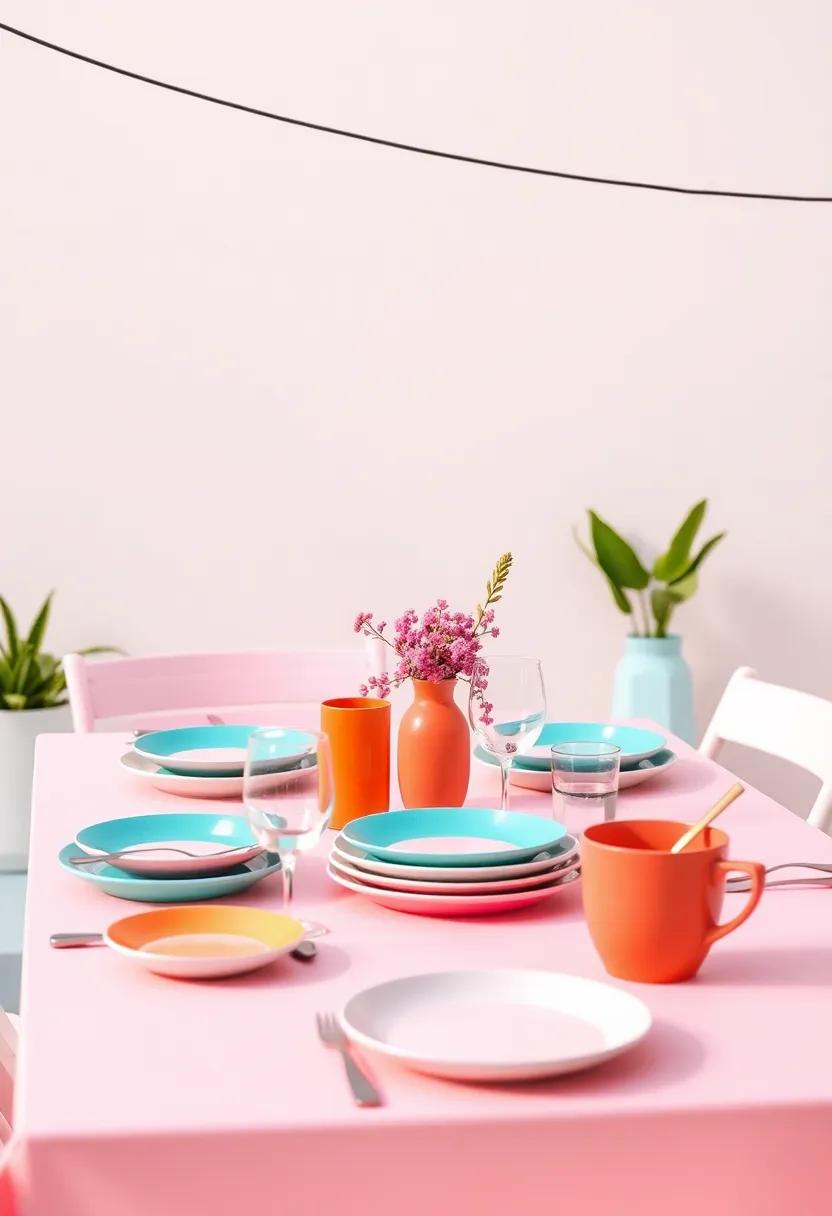 Bold and⁣ Bright: Fun ​Ways to Use Colorful‌ Tableware ‌for Patio ⁢Parties