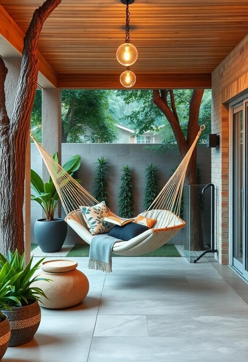 hammock Haven: Hang a hammock between two trees, creating an⁤ effortless escape for lazy afternoons filled with page-turning adventures