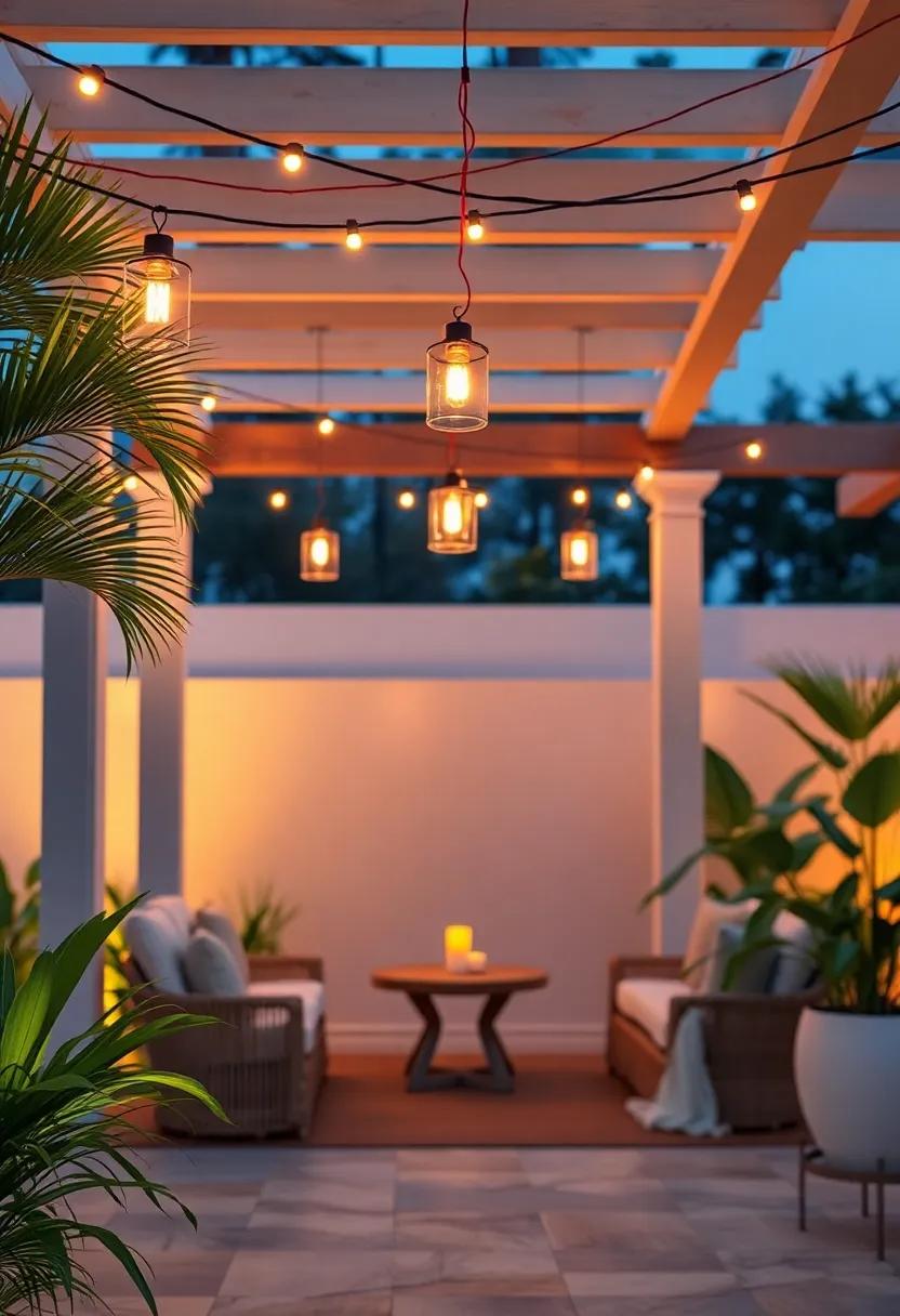 Ambient Lighting: ⁢Hang string ​lights or lanterns ‌to create a magical atmosphere for ​evening gatherings, highlighting the beauty of ​your ⁣tropical‍ oasis