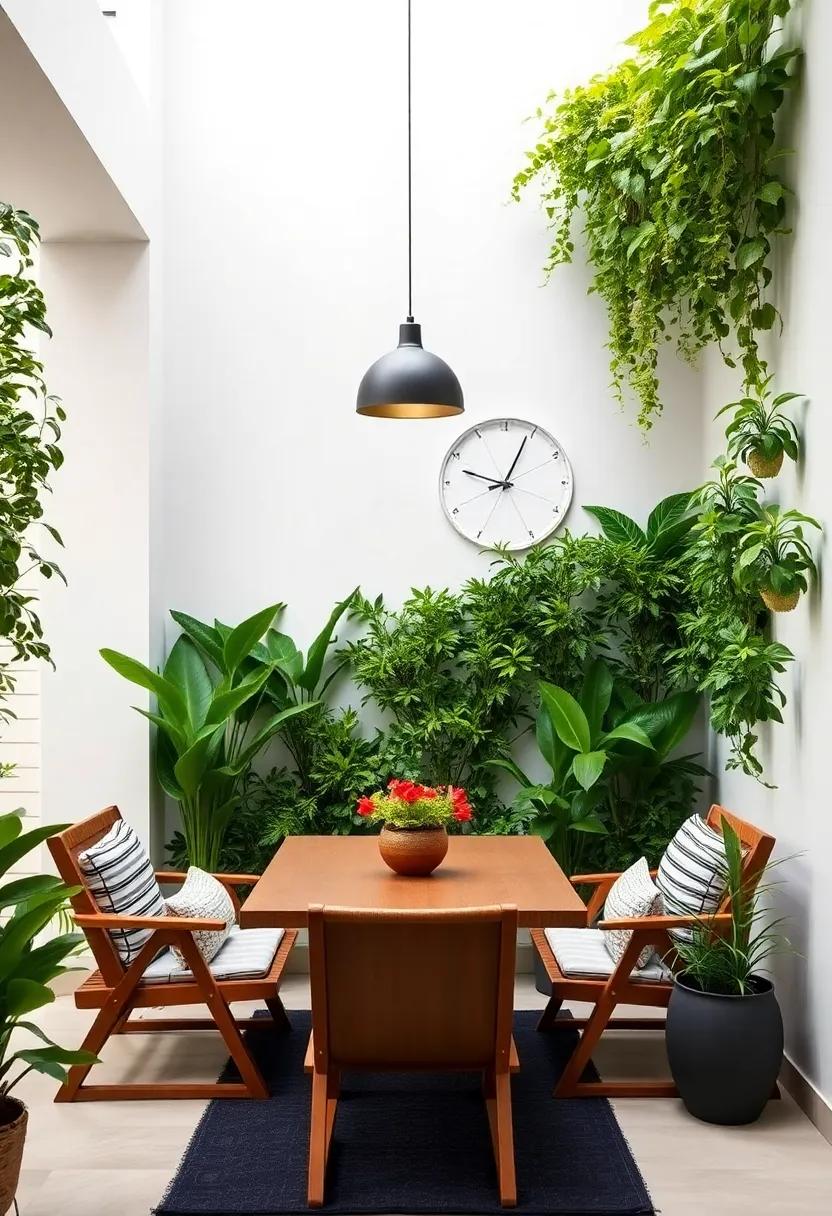 Green Wall⁢ Displays: Get creative‍ with vertical⁣ gardens ‌that​ utilize wall ⁢space for​ plants, ‌adding​ texture and a sense of lushness to your retreat