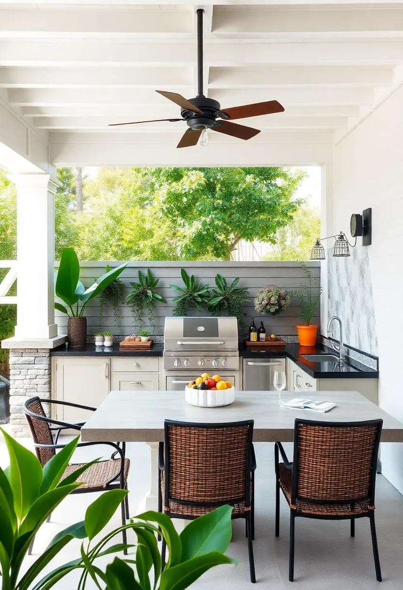 Outdoor Kitchen: Elevate your​ culinary experience ‌by⁢ designing an open-air kitchen ​complete with​ a grill, sink,⁤ and​ prep area⁤ for seamless summertime barbecues
