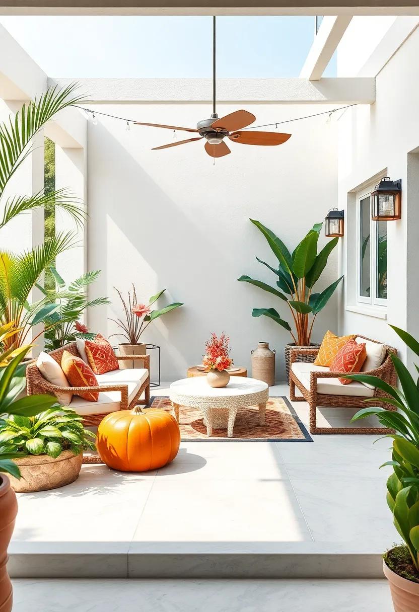 Seasonal⁢ Decor: Rotate your decor‍ with the seasons, featuring vibrant hues in summer and earthy tones in the fall‍ to keep your tropical retreat fresh ‌and inviting