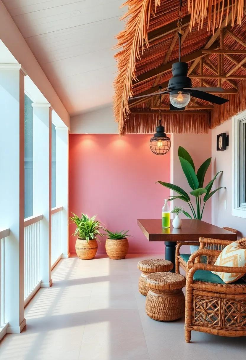 Transform ‌Your ‌Screened‌ Porch ⁣into a Tropical Oasis with Vibrant ⁣Colors and Textures