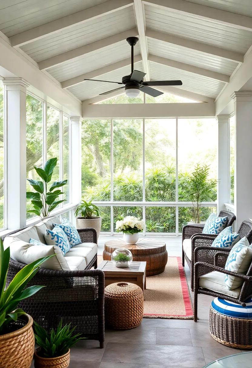 Indoor-Outdoor Transitions with Sea-inspired Decor