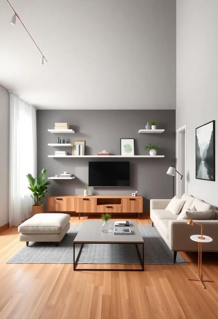 Creative‍ Uses of ‍Floating Shelves to Maximize Vertical Space ⁣in ‌Small⁣ Living Rooms