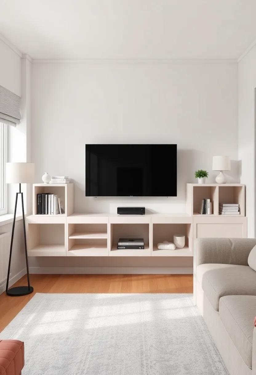 Utilizing Floating ⁢Cubbies for Efficient Storage in⁣ Small⁤ Living Rooms