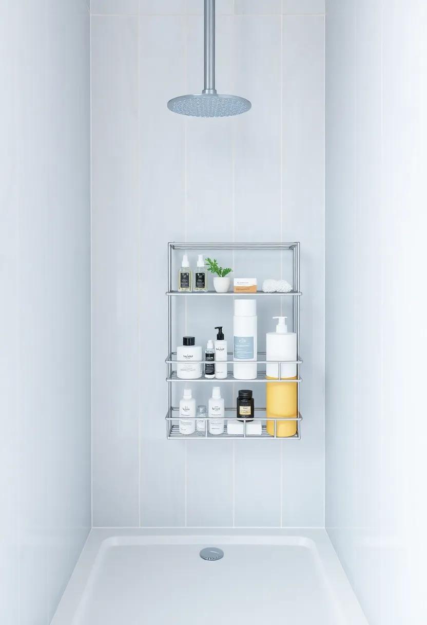 Space-Saving Caddy: Employ ​a shower caddy to keep bath products organized and easily accessible while minimizing clutter around the shower ​area