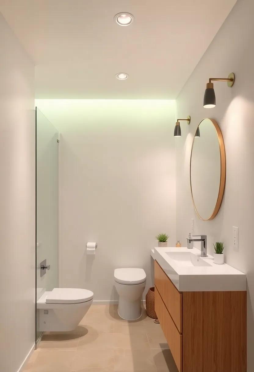 Layered ​Lighting: Implement a mix of overhead and accent ‍lighting to create a warm ambiance and⁢ highlight specific​ design features in⁢ the bathroom