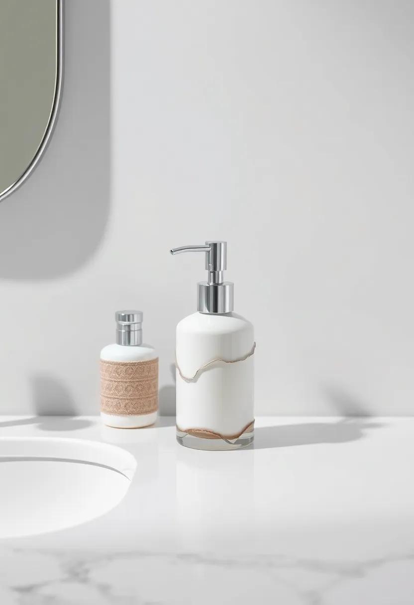 Stylish Soap Dispensers: Upgrade your soap dispenser to a stylish, ​decorative option⁣ that complements your bathroom theme and enhances your counter space