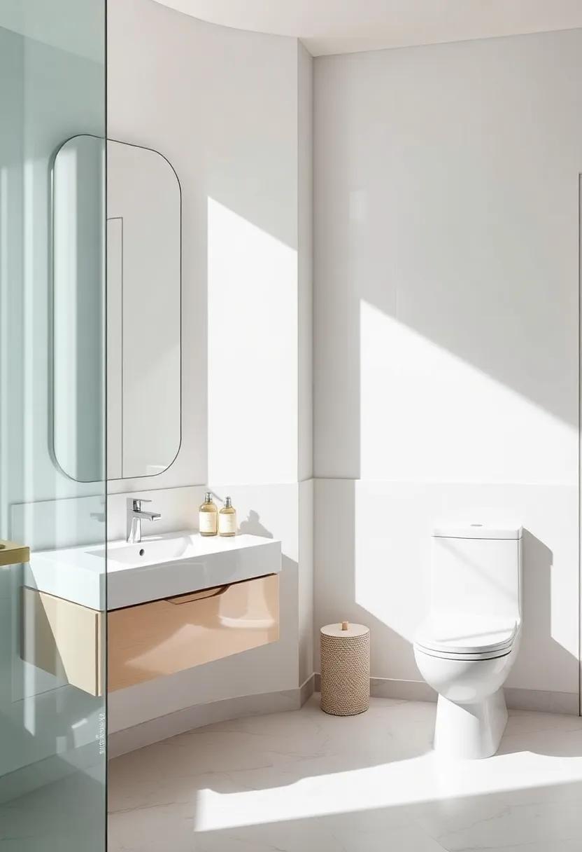 Mirrored⁤ Accents:​ Utilize mirrors strategically to create an illusion of space and enhance natural light,making the bathroom feel airier and brighter