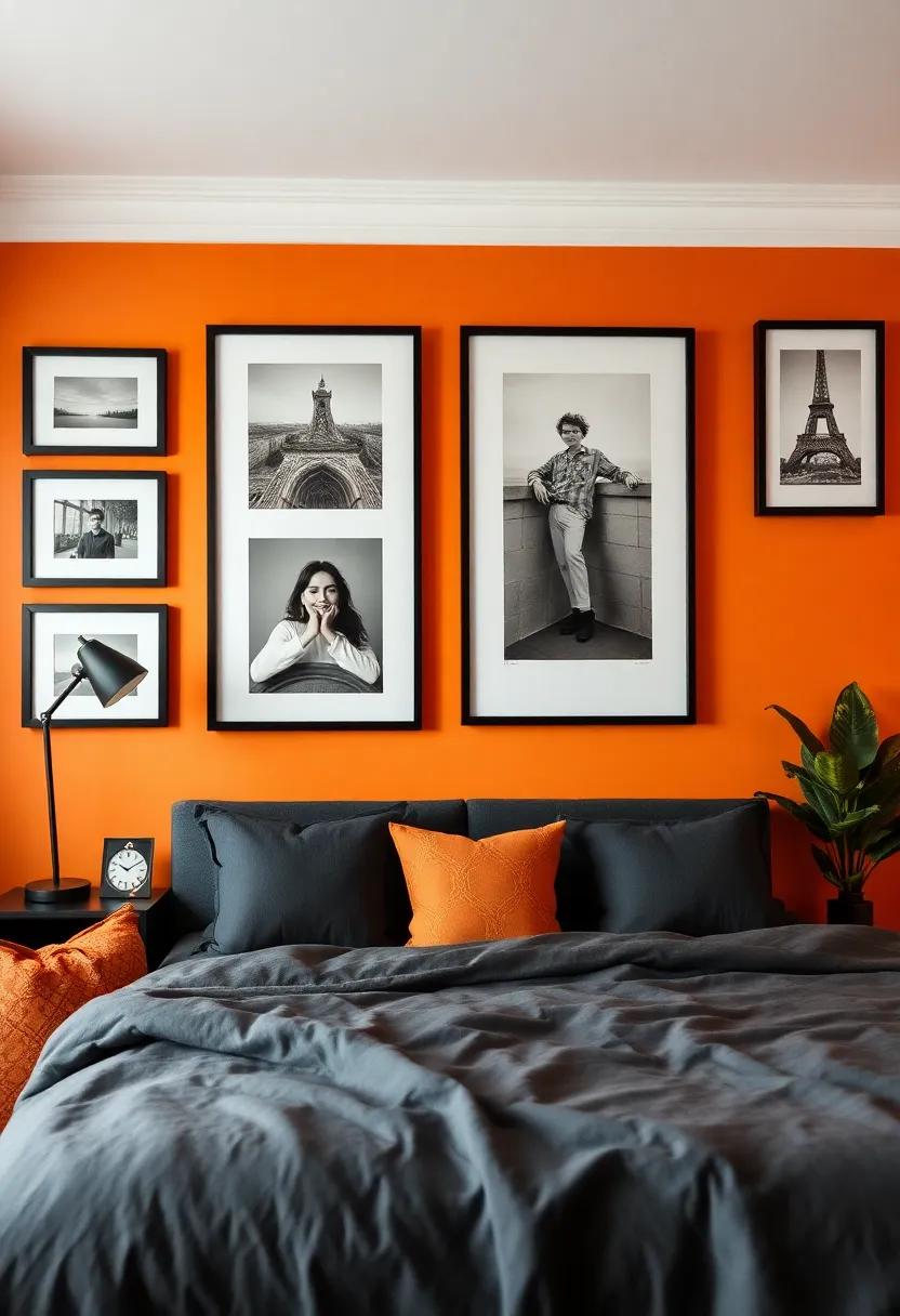 Employ‍ black frames for ⁣personal ‌photos ⁢and posters, creating an⁣ organized and chic⁤ display