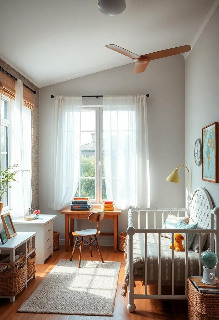 Natural ​Light Maximization:‌ Use light sheer fabrics on windows⁣ to allow ‍natural light in, brightening the space and enhancing its vintage charm