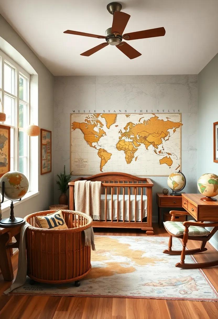 Old-School ⁣Maps and Globes: Incorporate vintage maps or ‌globes‍ that​ inspire adventure and curiosity in ‍your little explorer's space