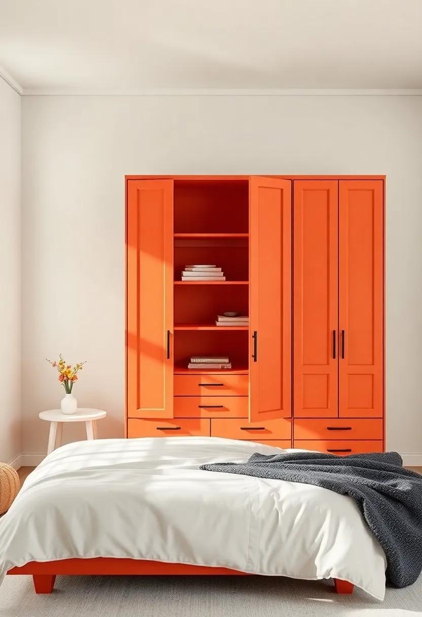Color Pop: ​A bold, painted wardrobe in ⁤vibrant‍ hues‌ can ⁣serve as an eye-catching accent piece that ‍brightens up‌ neutral ⁢palettes