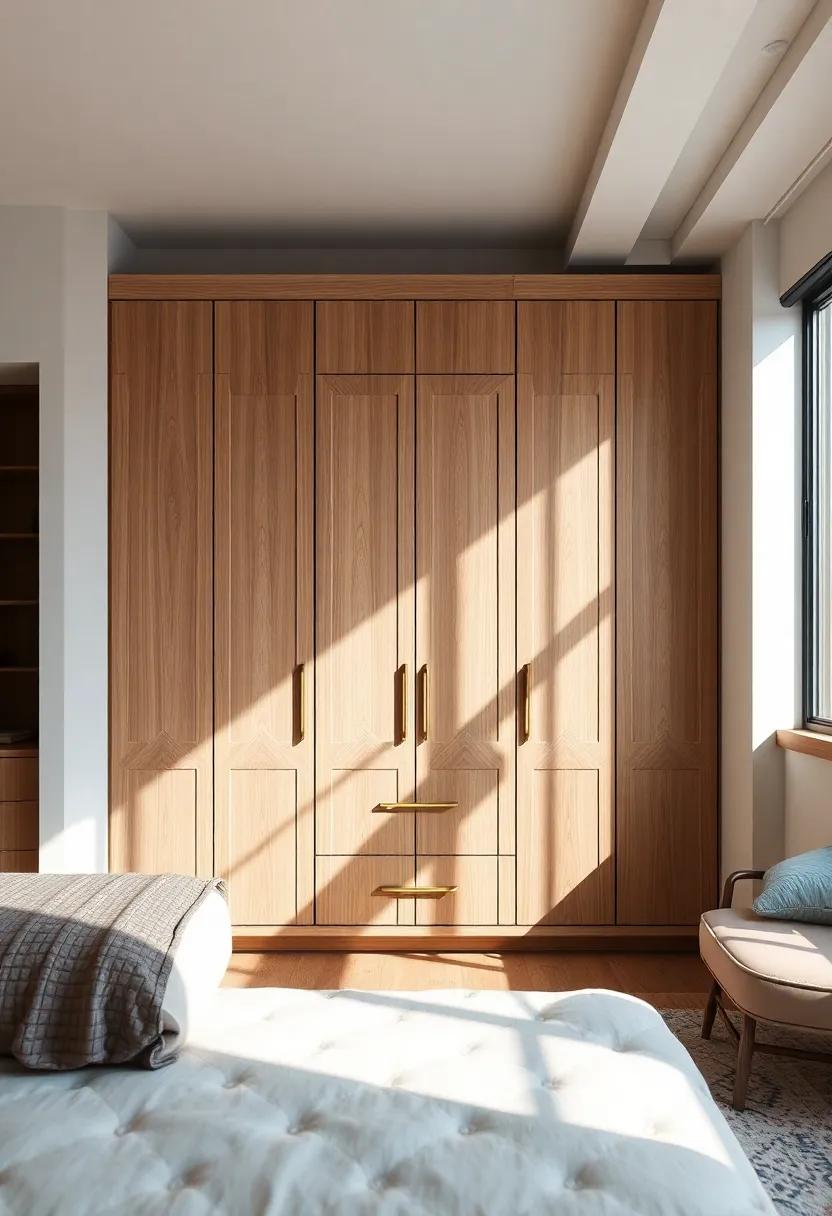 Geometric Wonders: Opt ​for a wardrobe with geometric patterns or facades that play with light and‍ shadows,⁢ adding an artistic flair ‍to your‌ bedroom design