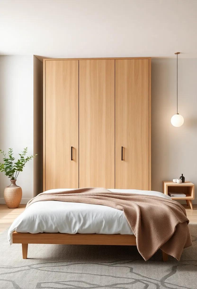 Minimalist Elegance: A sleek, modern pine wardrobe with⁣ clean lines and⁢ a matte finish offers a sophisticated touch to any contemporary bedroom
