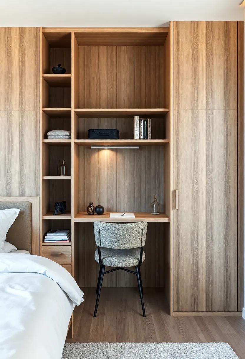 Multi-Functional Marvel: A wardrobe that doubles​ as a workspace with integrated shelves ⁤and a fold-out desk is perfect ⁣for compact living