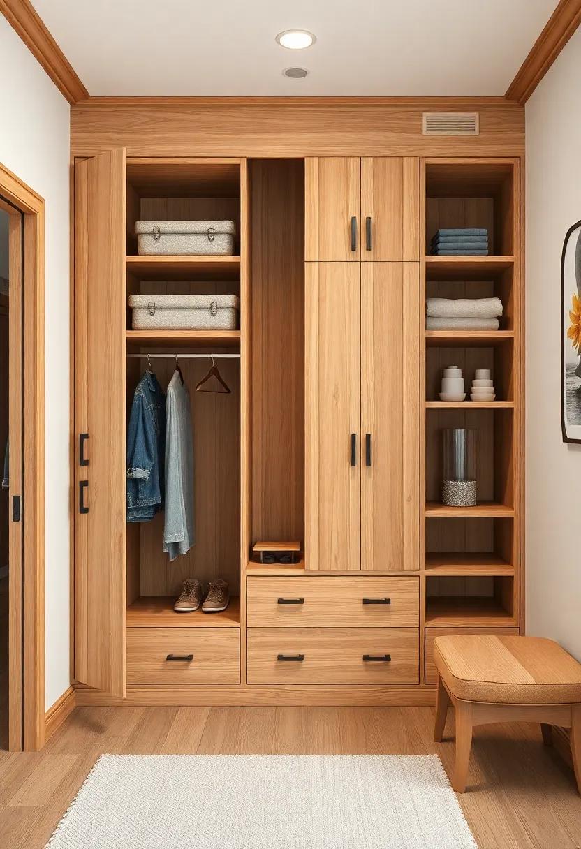 Vintage ‌Schoolhouse: A ‍wardrobe⁢ inspired‌ by classic schoolhouse designs with a mix of open and closed ⁤storage combines practicality⁤ with a ​nostalgic aesthetic