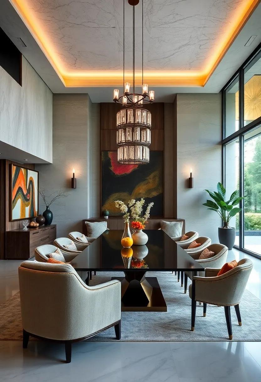 Elevate Your Aesthetic: Transforming Grand Dining Rooms with Statement Lighting
