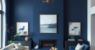 Transform Your Living Space: The Timeless Elegance of Navy Blue and White Walls