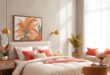 25 Exquisite Ideas for a High-End Coral and Brass Bedroom Makeover