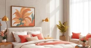25 Exquisite Ideas for a High-End Coral and Brass Bedroom Makeover