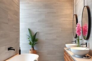 29 Inspiring Ideas for Traditional and Modern Fusion Bathroom Wall Designs