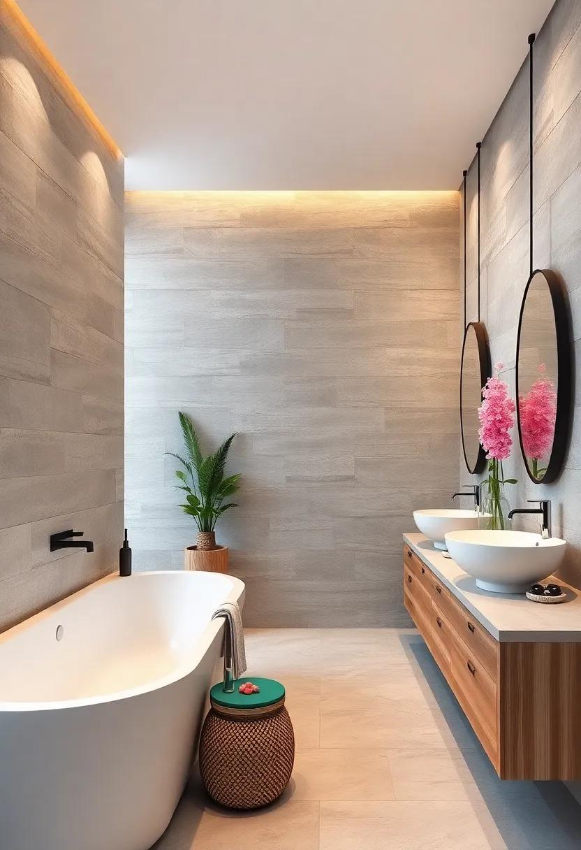 29 Inspiring Ideas for Traditional and Modern Fusion Bathroom Wall Designs