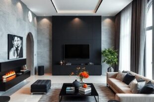 27 Elegant Ideas for Creating a Monochrome Black Luxury Living Room