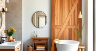 25 Inspiring Farmhouse Bathroom Ideas Featuring Elegant Barn Doors