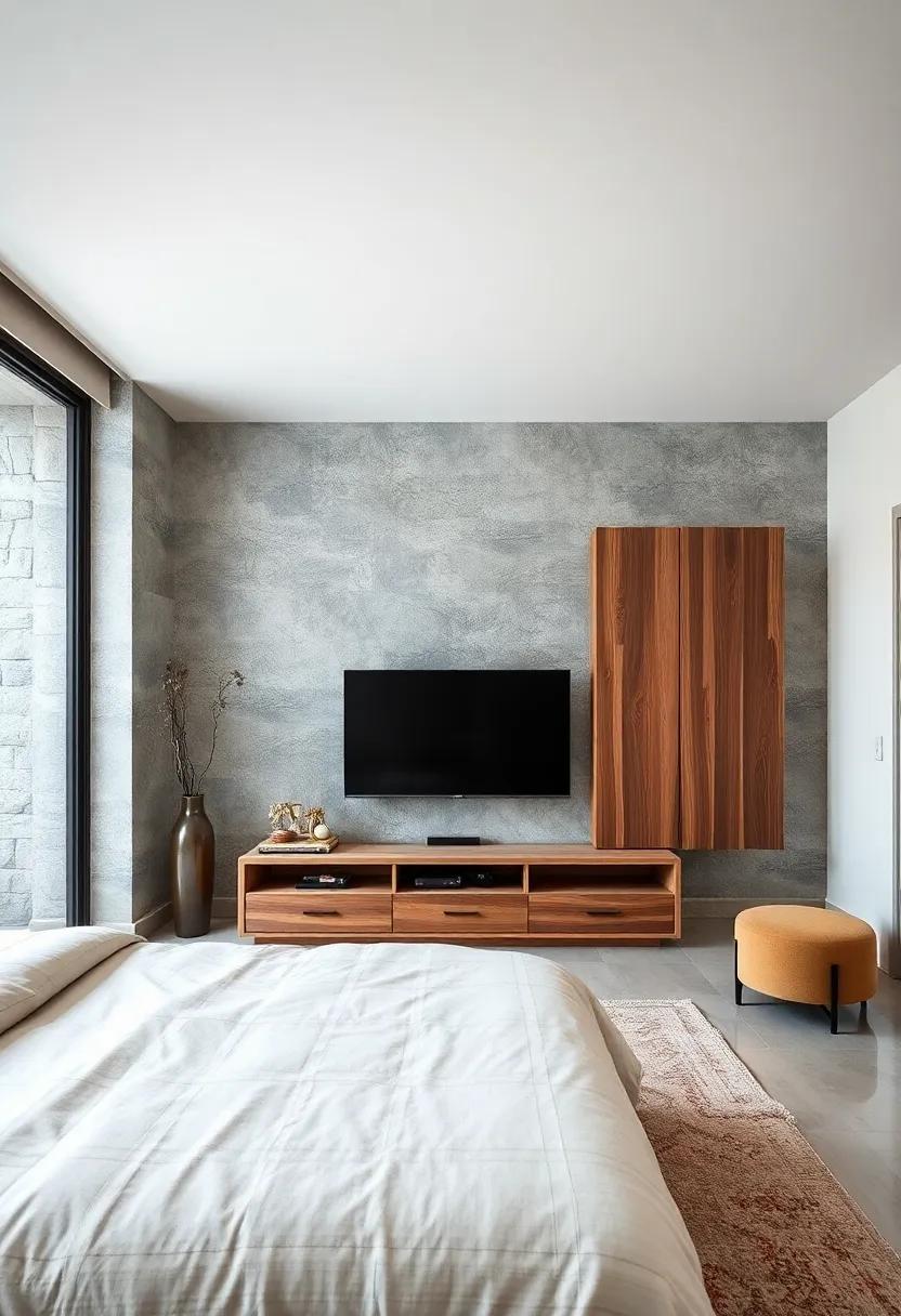 Eco-Friendly Option: A‍ sustainable TV‍ unit made from ‌reclaimed materials, ⁣featuring sliding doors⁢ that promote a stylish⁣ yet responsible lifestyle