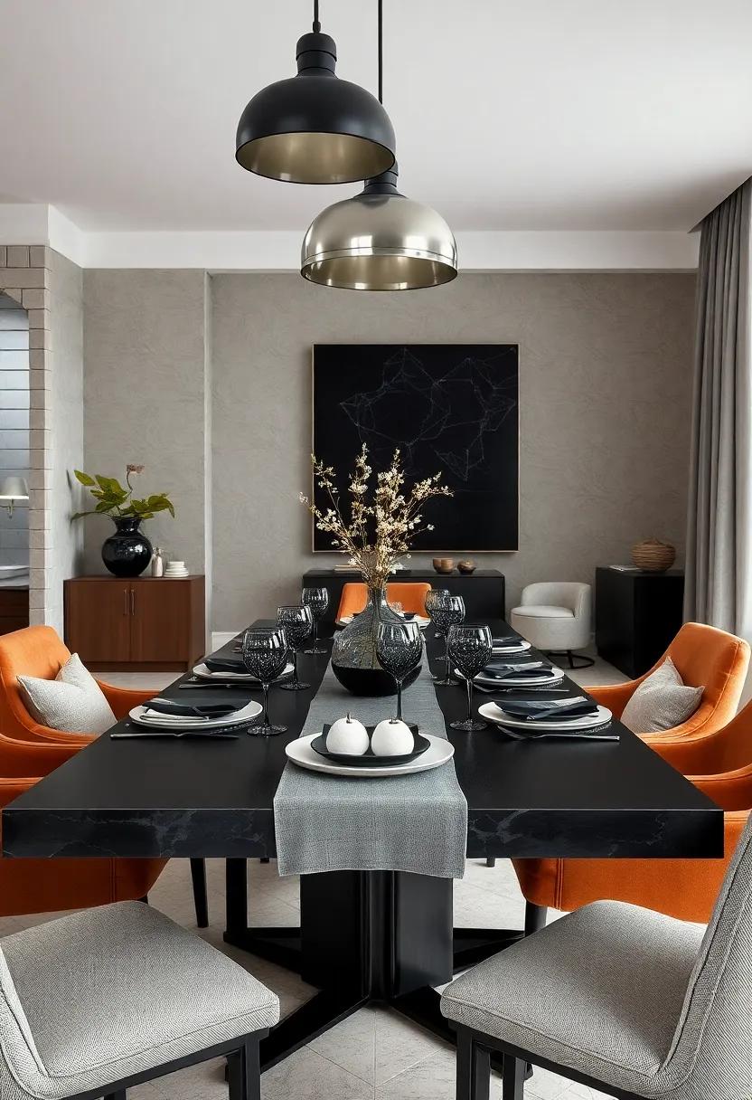 Artistic Glassware: incorporate sleek black or smoky glassware for a sophisticated look‍ that enhances your dining experience while ⁣reflecting light beautifully