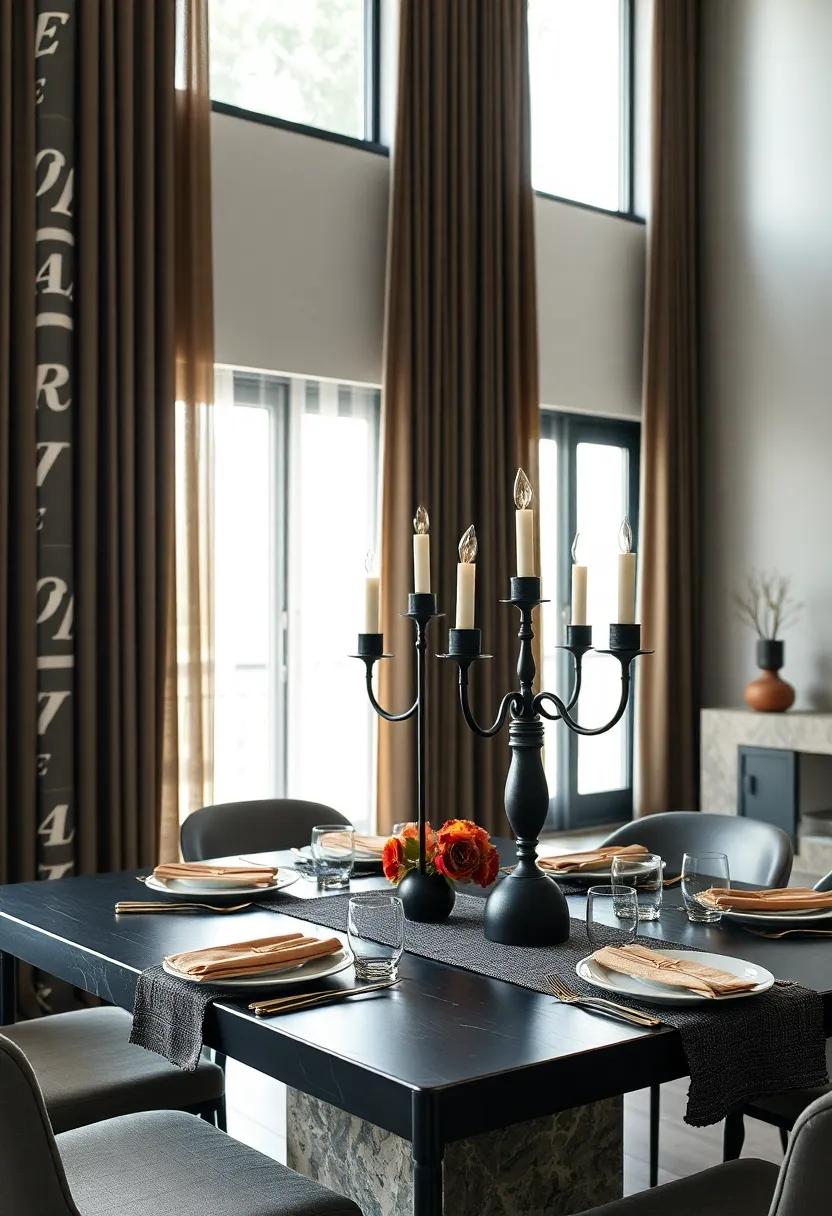 Modern Candelabras: Consider a modern ‌black candelabra as ⁢a centerpiece that adds height and drama, perfect‍ for dinner parties and elegant gatherings