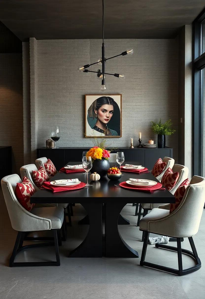 Geometric Shapes: Introduce geometric shapes​ in your table decor, from seat cushions ⁣to placemats, to⁣ create a contemporary and‌ dynamic ‍environment