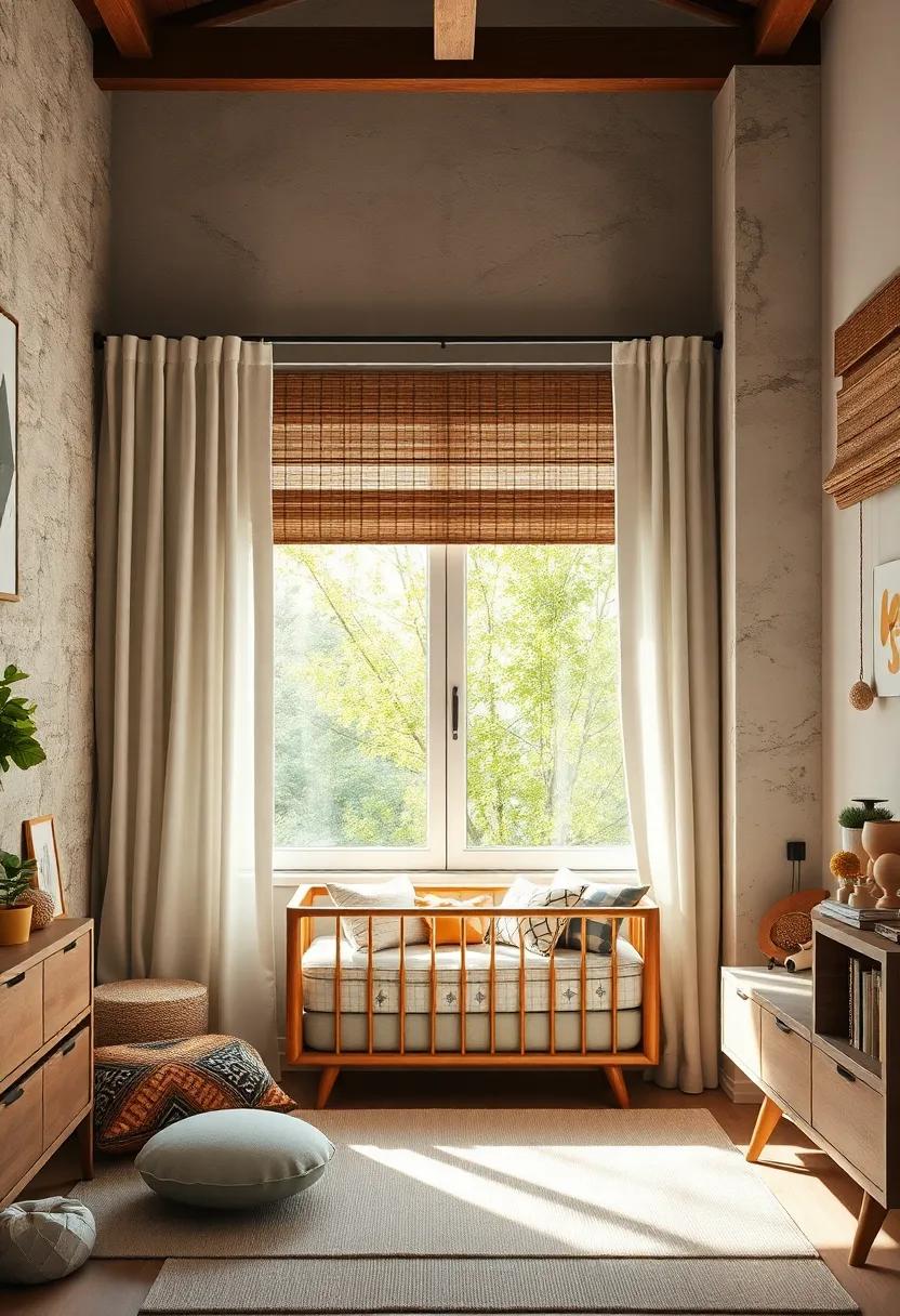 Utilizing Natural Materials‌ for an Eco-Friendly ⁣Nursery Window ‌Styling