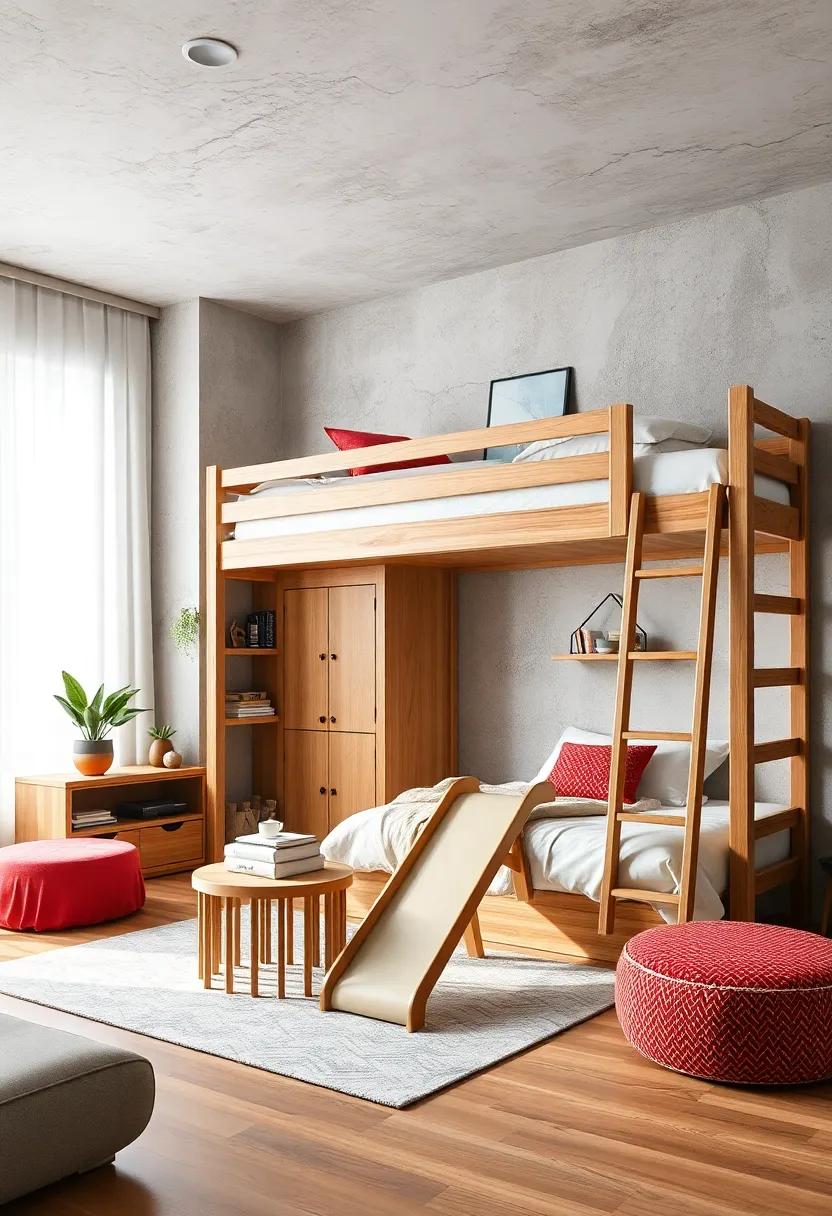 Playful⁢ Loft ‌Beds with Slide Features for a Fun ‌and⁤ Functional Bedroom