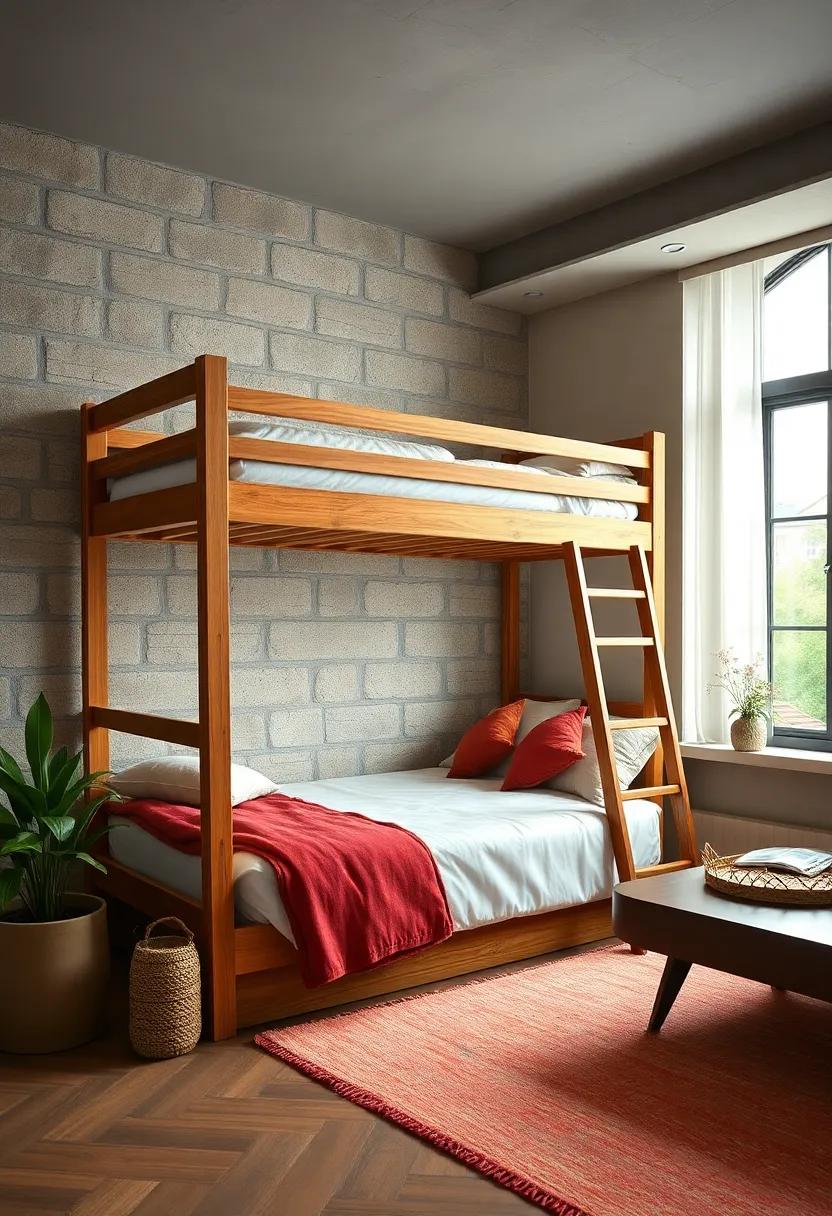 Rustic Charm: ​Wooden Bunk ⁣Beds That Add Warmth to Any ⁣Bedroom