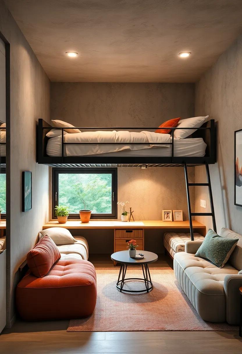 Space-Saving Bunk Beds with Built-in Desks for ‍Compact Living