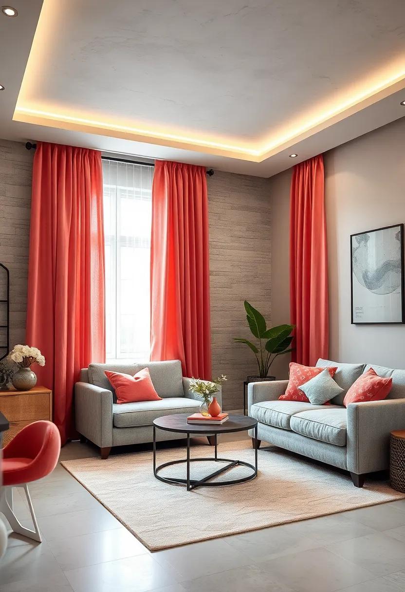 Incorporating Plants for a Fresh Feel⁤ in Coral and Grey