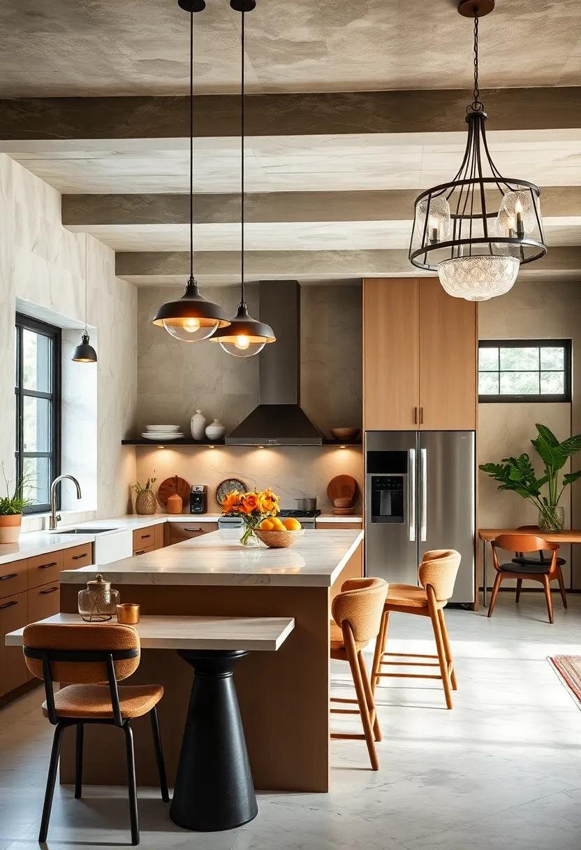 Statement‍ Lighting: Choose bold pendant ​lights or⁣ whimsical chandeliers to ​provide illumination with⁤ personality