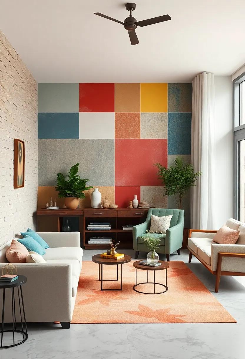 Patchwork ⁢Painting: ‌Use leftover paint to⁤ create a patchwork design, reviving your ​space while being eco-friendly