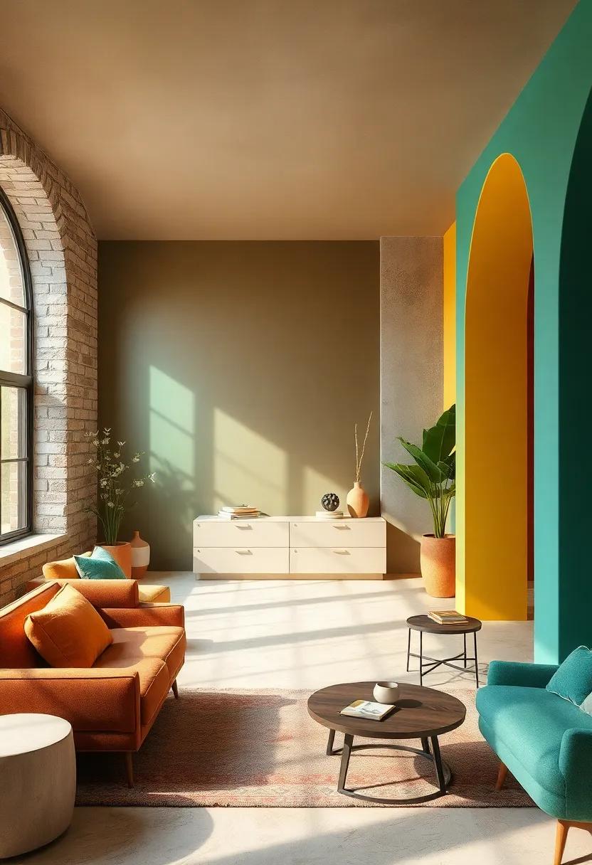 Unexpected Areas: Don’t shy away from painting ceilings or archways in bold ⁤colors, adding surprise ⁣elements to ⁤your decor