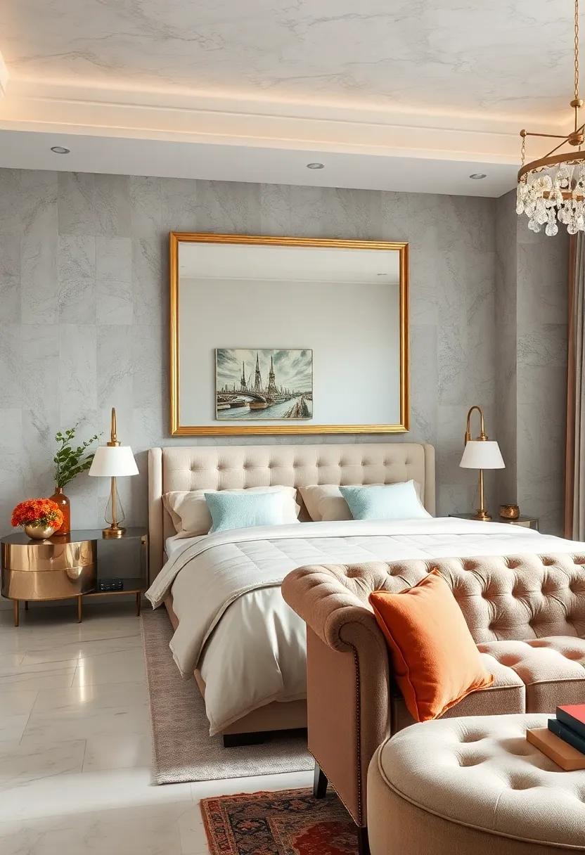 Frame a Mirror ‌with Tufted Upholstery for ⁣an Opulent‍ Effect