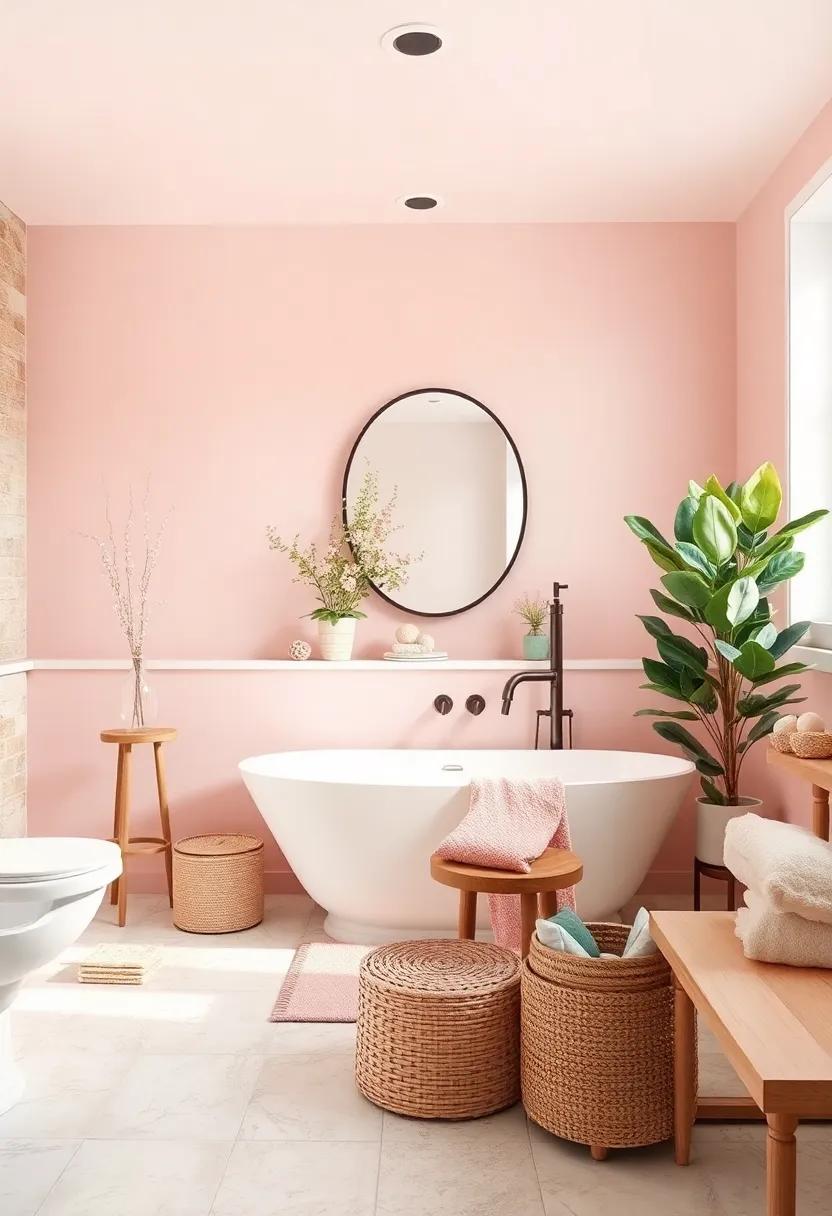 Blush Pink: Soft and uplifting, a blush pink can add a feminine touch to your⁢ bathroom while maintaining a sophisticated appeal